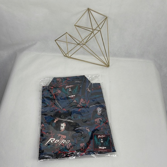 Friday the 13th Button Down Shirt New In Package - Picture 2 of 4